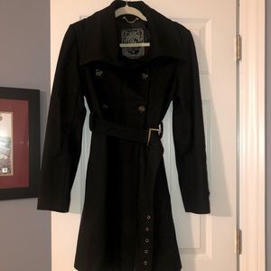 GUESS - BLACK TRENCH COAT